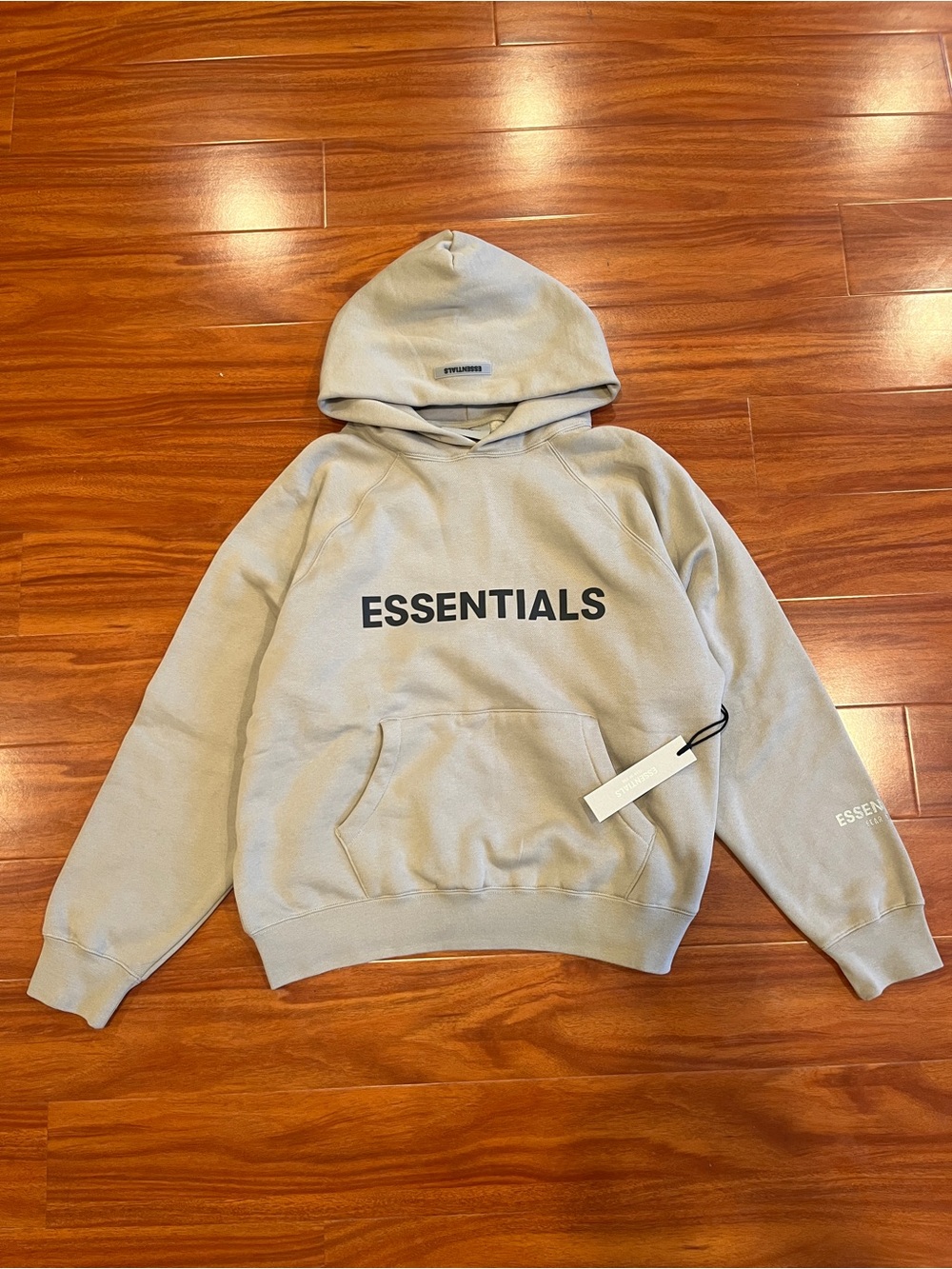 Fear of God Essentials Streetwear Oversized Hoodie beige - Size Medium